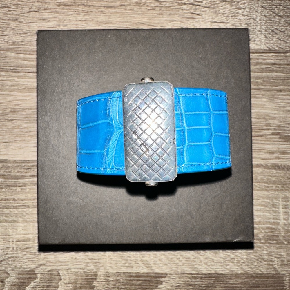 Bottega Veneta Bracciale Intrecciato Crocodile